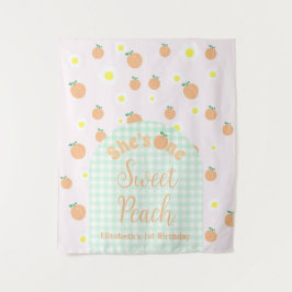 スウィートピーチ1st誕生日 タペストリー