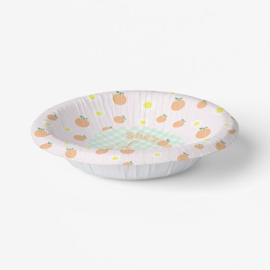 スウィートピーチ1st誕生日 ペーパーボウル (傾斜あり)