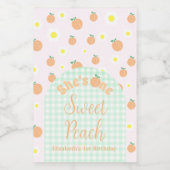 スウィートピーチ1st誕生日 ワインラベル (シングルラベル)