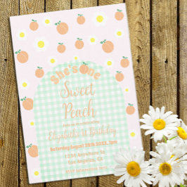 スウィートピーチ1st誕生日 招待状