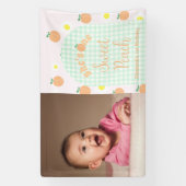 スウィートピーチ1st誕生日 横断幕 (縦)