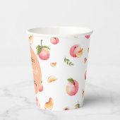 スウィートピーチ1st誕生日 紙コップ (左)