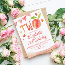 スウィートピーチ2nd誕生日 招待状