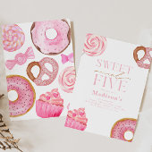 スウィートファイブ誕生日招待状 招待状