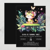 スウィートファンタジータイガー誕生日 招待状 (正面/裏面)