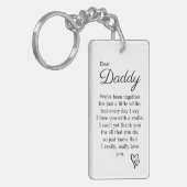 スウィートファーストベビー発表パパ キーホルダー (正面左)