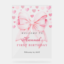 スウィートファースト誕生日ウェルカムアクリルサイン アクリルサイン