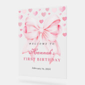 スウィートファースト誕生日ウェルカムアクリルサイン アクリルサイン (傾斜)