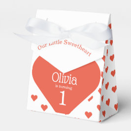 スウィートファースト誕生日パーティー赤いハートテント フェイバーボックス