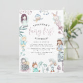 スウィートフェアリーの最初の誕生日パーティー 招待状 (スタンド正面)