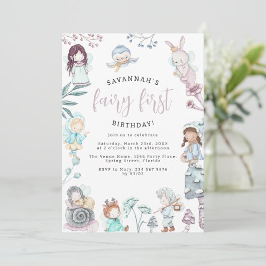 スウィートフェアリーの最初の誕生日パーティー 招待状 (スタンド正面)