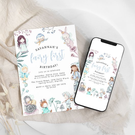 スウィートフェアリーの最初の誕生日パーティー 招待状