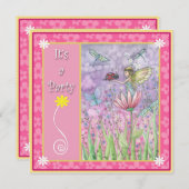 スウィートフェアリーパーティの招待状 招待状 (正面/裏面)