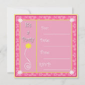 スウィートフェアリーパーティの招待状 招待状 (裏面)