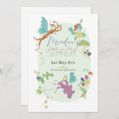 スウィートフェアリーファースト誕生日招待状 招待状 (正面/裏面)