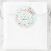 スウィートフェアリープリンセスガールズバースデーパーティーのお願い ラウンドシール (バッグ)