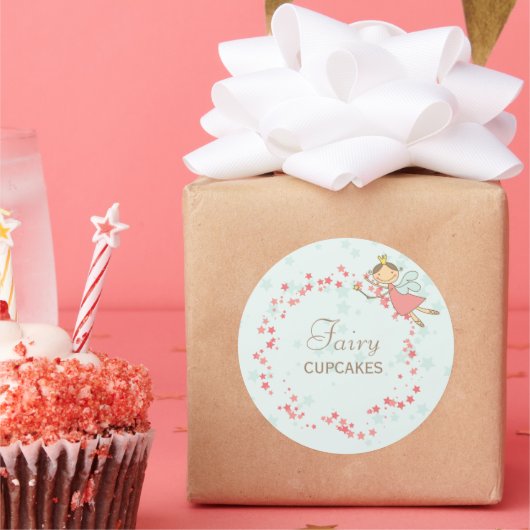 スウィートフェアリープリンセスガールズバースデーパーティーのお願い ラウンドシール (パーティー)