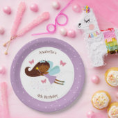 スウィートフェアリープリンセスガールズ誕生日 ペーパープレート (パーティー)