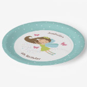 スウィートフェアリープリンセスガールズ誕生日 ペーパープレート (アングル)