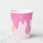 スウィートフォーピンクつや消しガールズファースト誕生日 紙コップ (右)