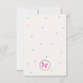 スウィートフクロウ誕生日 招待状 (裏面)