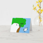 スウィートフライバーディー！ノートカード カード (黄色い花)