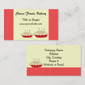 スウィートフルーツベーカリーデザイン 名刺 (正面/裏面)