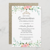 スウィートフローラスパークル紙吹雪キンセアニェラ 招待状 (正面/裏面)