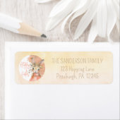 スウィートフローラバニーハッピーイースター差出人住所 ラベル (インサイチュ)