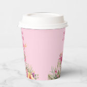 スウィートフローラフラミンゴ 紙コップ (左)