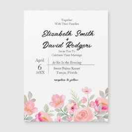 スウィートフローラ磁気結婚式招待状