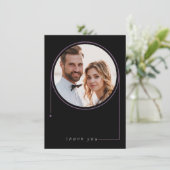 スウィートフローラ結婚Archの薄紫ID998 サンキューカード (スタンド正面)