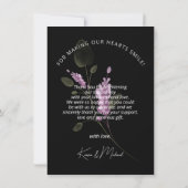 スウィートフローラ結婚Archの薄紫ID998 サンキューカード (裏面)