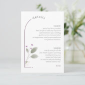 スウィートフローラ結婚Archの詳細薄紫ID998 エンクロージャーカード (スタンド正面)