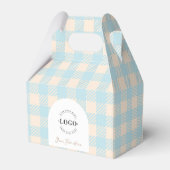 スウィートブルーギンガムカンパニービジネスプロモーションギフト フェイバーボックス (裏面サイド)