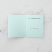 スウィートブルーシックベビーサンキューカード サンキューカード (内部)