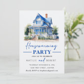 スウィートブルーホーム引っ越し祝いパーティーパーティー 招待状 (スタンド正面)