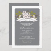 スウィートブーケガーデンパーティーブライダルシャワー 招待状 (正面/裏面)