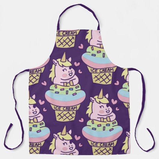 スウィートプライドユニコーンエプロン エプロン (正面)