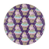 スウィートプライドユニコーンガラス切断板 カッティングボード (正面)