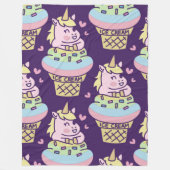 スウィートプライドユニコーンフリースブランケット フリースブランケット (正面)