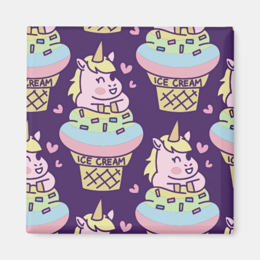 スウィートプライドユニコーン磁石 マグネット (正面)