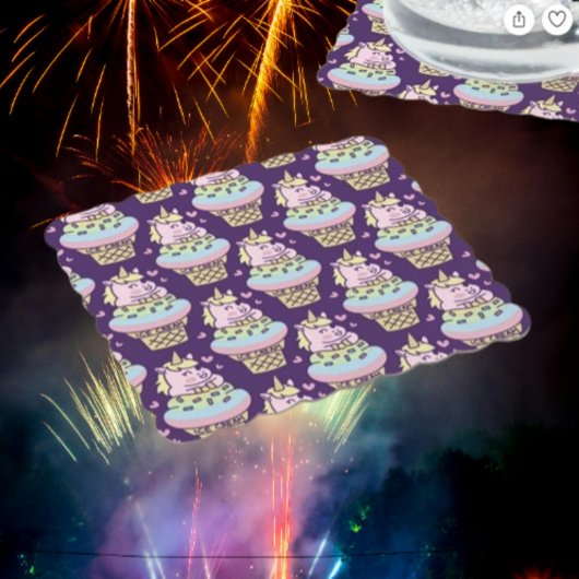 スウィートプライドユニコーン紙コースター ペーパーコースター