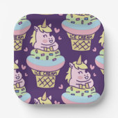 スウィートプライドユニコーン紙プレート ペーパープレート (正面)