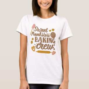 スウィートプランカスターベーキングクルー用品クリスマス Tシャツ