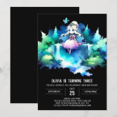 スウィートプリンセス誕生日 招待状 (正面/裏面)