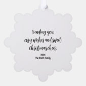 スウィートヘッジホッグ紙オーナメントカード オーナメントカード (裏面)