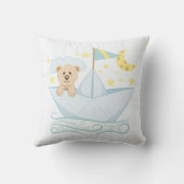 スウィートベアーイン紙ボート子供部屋 クッション (裏面)