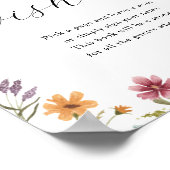 スウィートベイビーウィッシーズ ベビーシャワー ゲストブックサイン ポスター (角)