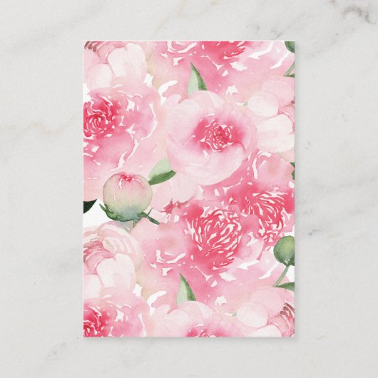 スウィートベイビーシャワーおむつラッフルエンクロージャー エンクロージャーカード (裏面)